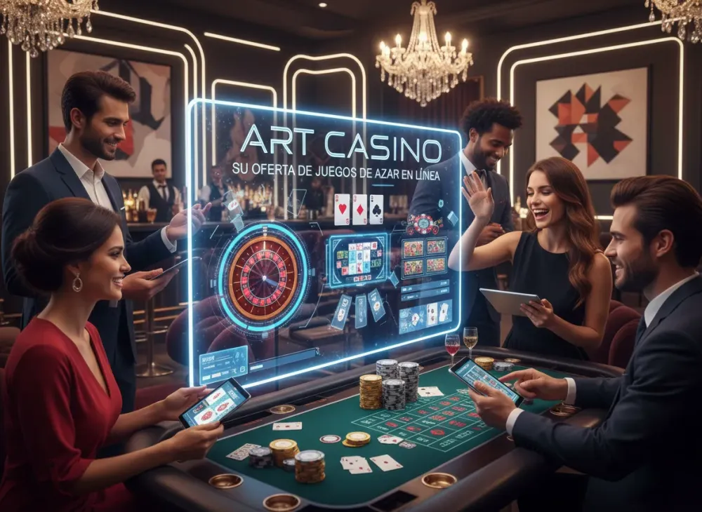 Art casino guía de juegos con diseño artístico